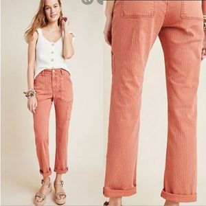 Anthropologie Herringbone Carpenter Pant